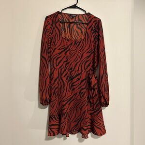 Express Women’s Bengal / Tiger Print Dress Medium Holiday Party Dress